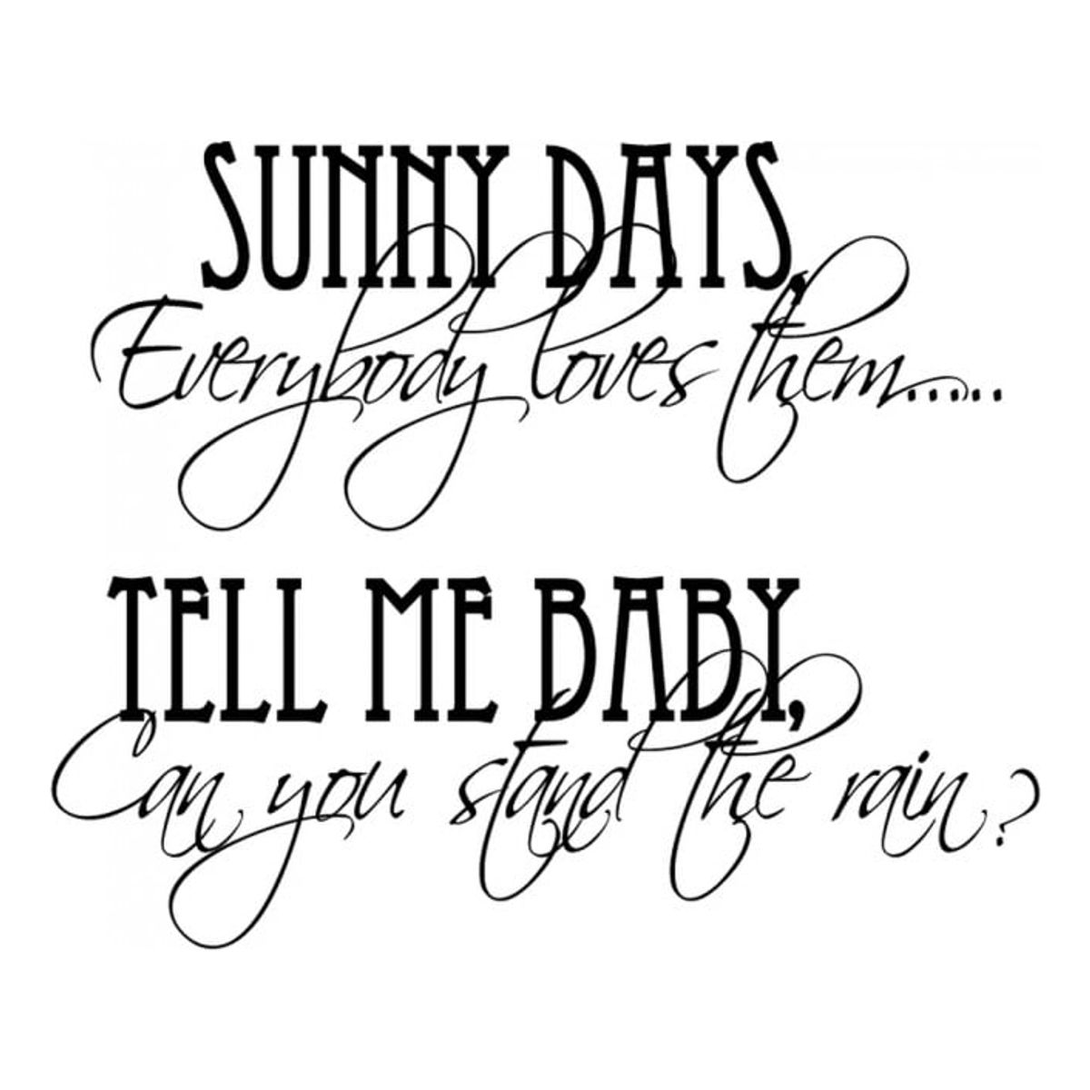 GENERICO - Decomural Can You Stand The Rain- Love WS-34062