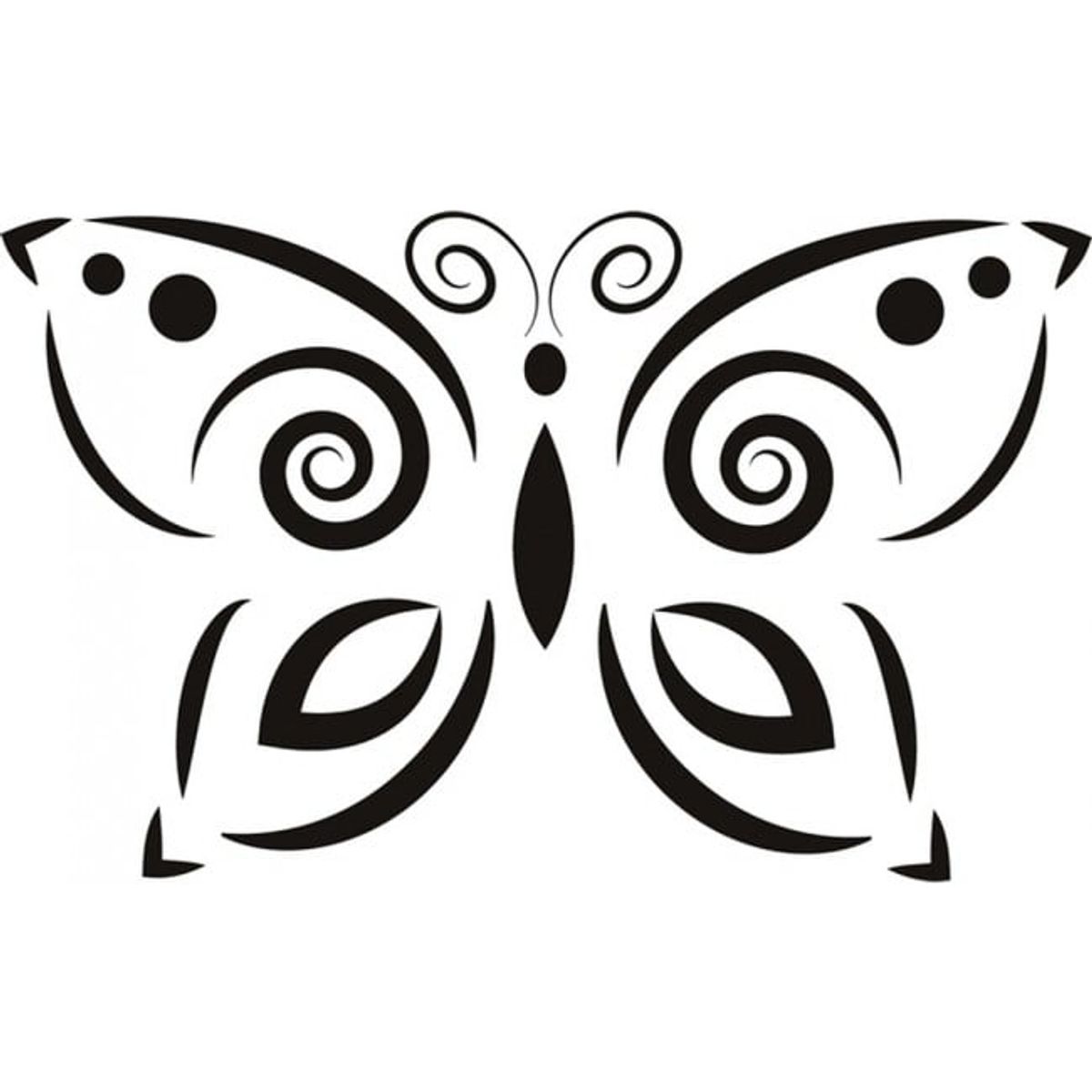 GENERICO - Decomural Simple Butterfly Girls Butterflies WS-18602