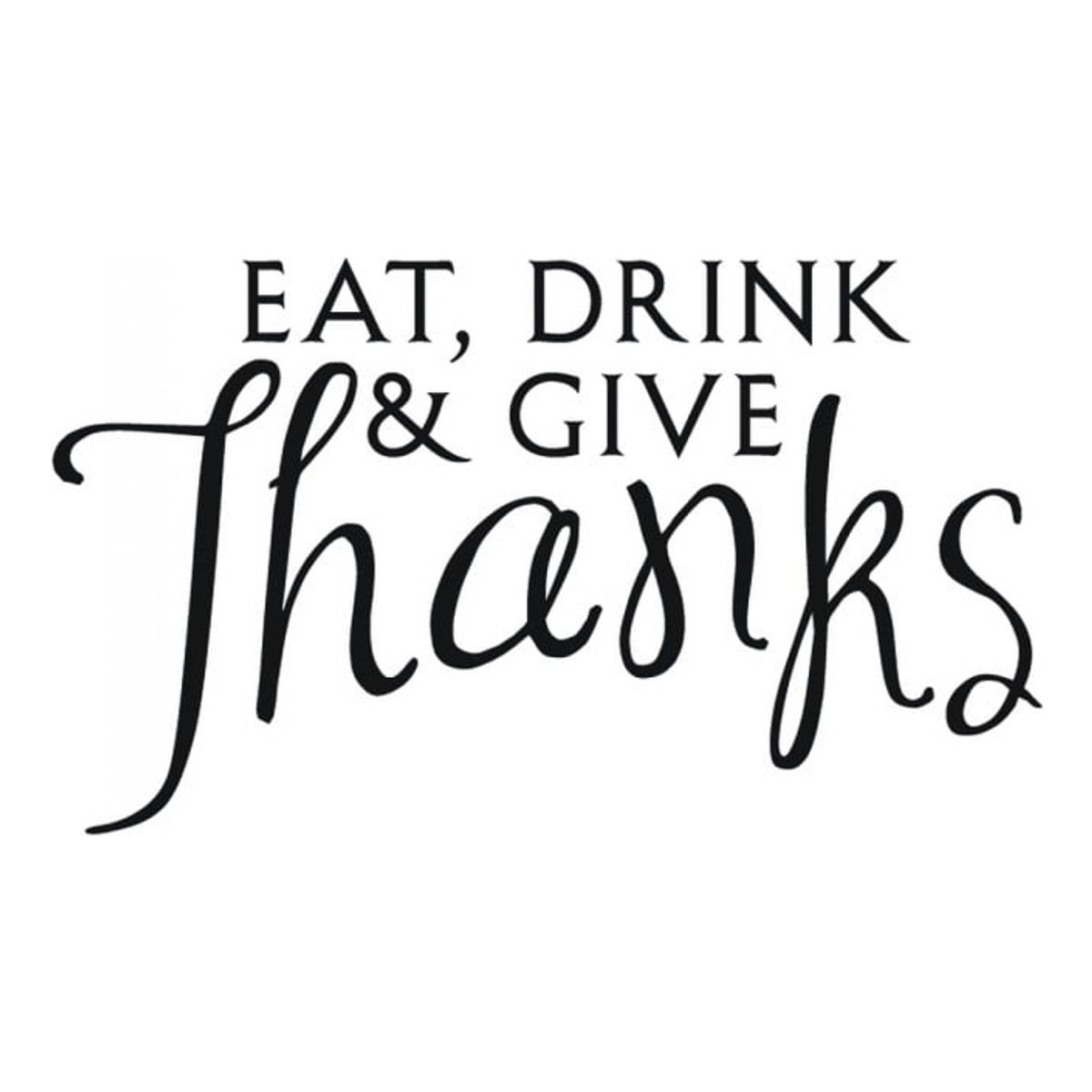 GENERICO - Decomural Eat Drink & Give Thanks Religious WS-34065