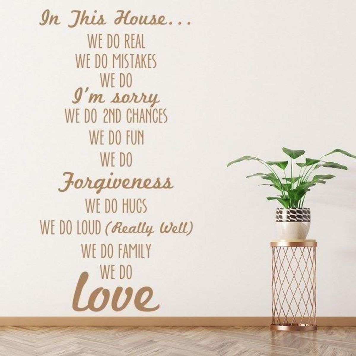 GENERICO - Decomural In This House We Do Family WS-32431