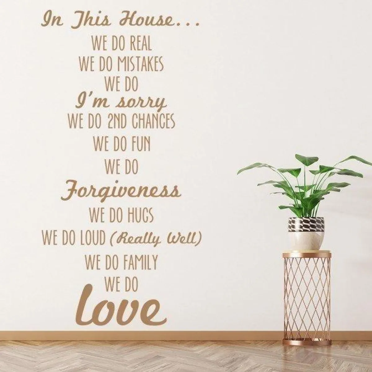 GENERICO - Decomural In This House We Do Family WS-32431