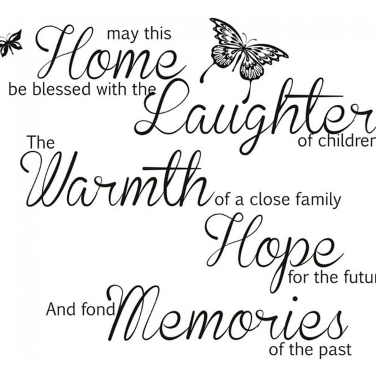 GENERICO - Decomural May This Home Be Blessed Family WS-32434