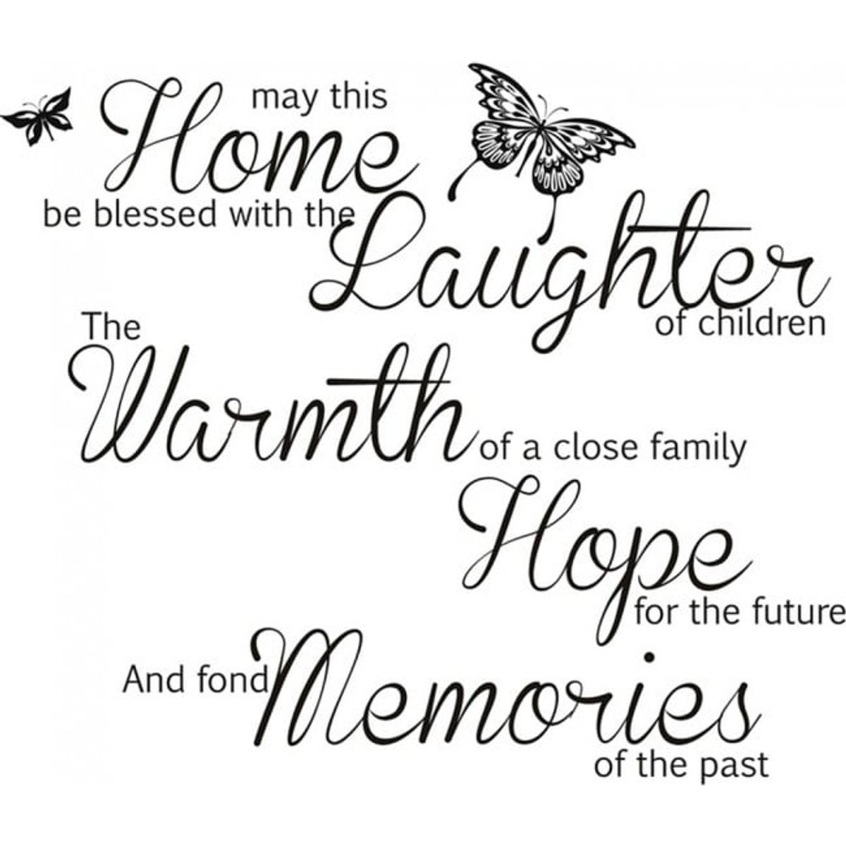 GENERICO - Decomural May This Home Be Blessed Family WS-32434