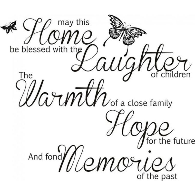 GENERICO - Decomural May This Home Be Blessed Family WS-32434