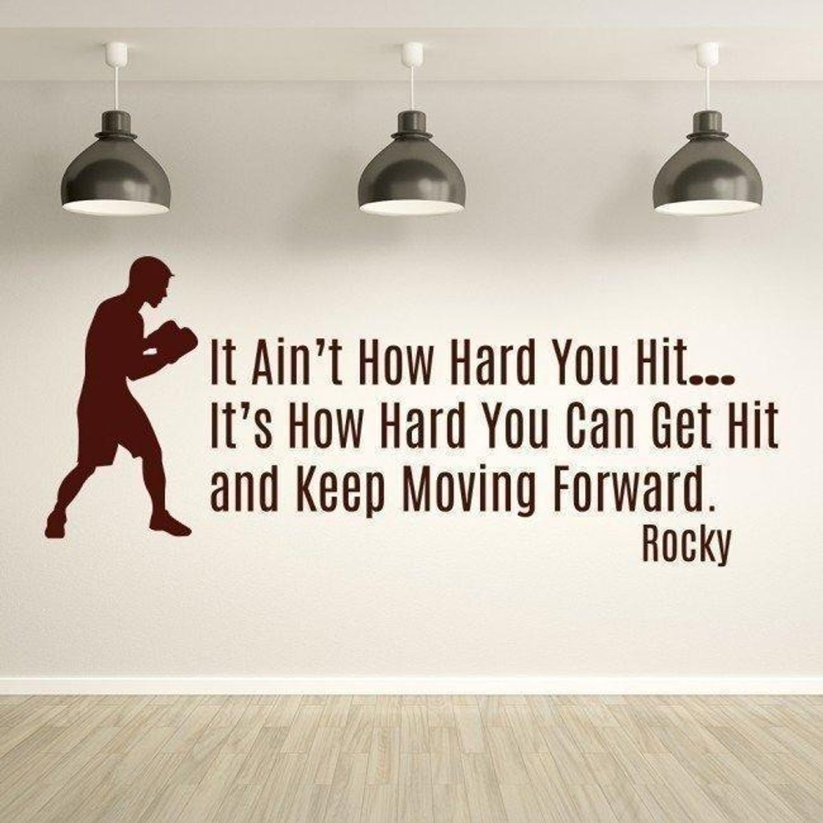 GENERICO - Decomural Rocky Balboa Keep Moving Forward WS-43998