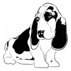 GENERICO - Decomural Basset Hound Puppy Dog WS-32444