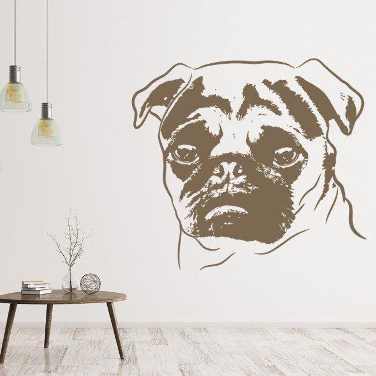GENERICO - Decomural Pug Face Pet WS-32449
