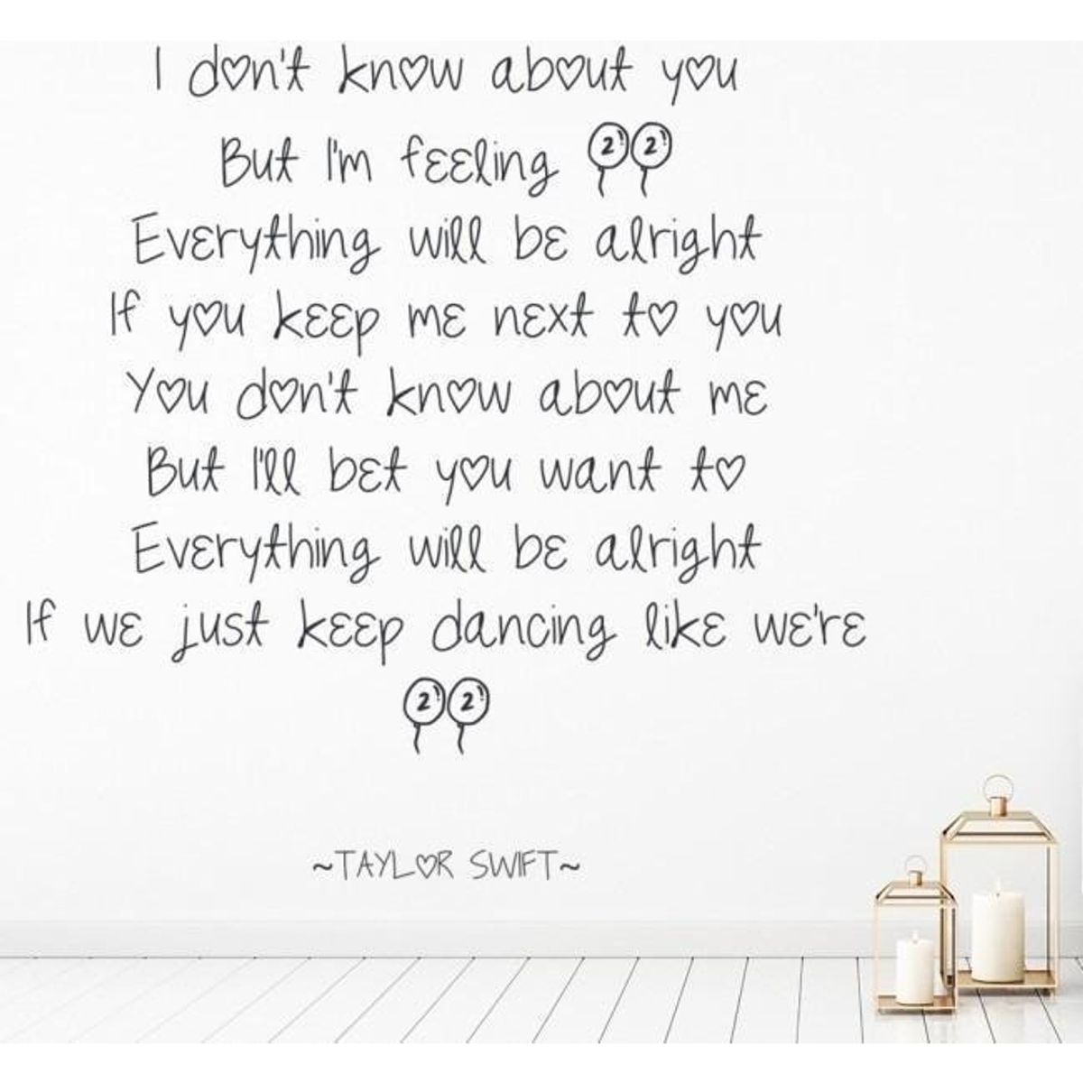 GENERICO - Decomural Im Feeling 22 Taylor Swift WS-34084