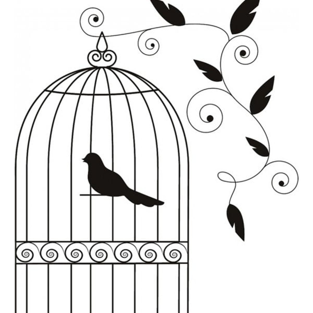 GENERICO - Decomural Vintage Bird Cage WS-18627