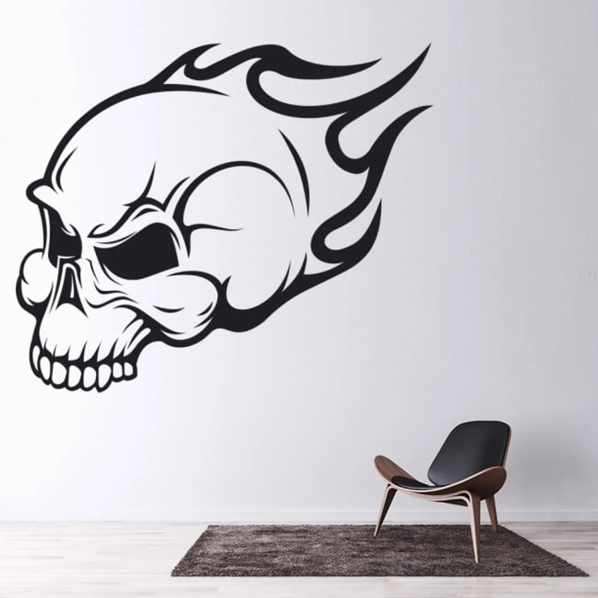 GENERICO - Decomural Flaming Skull Halloween WS-18631