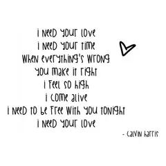 GENERICO - Decomural I Need Your Love Calvin Harris WS-34089