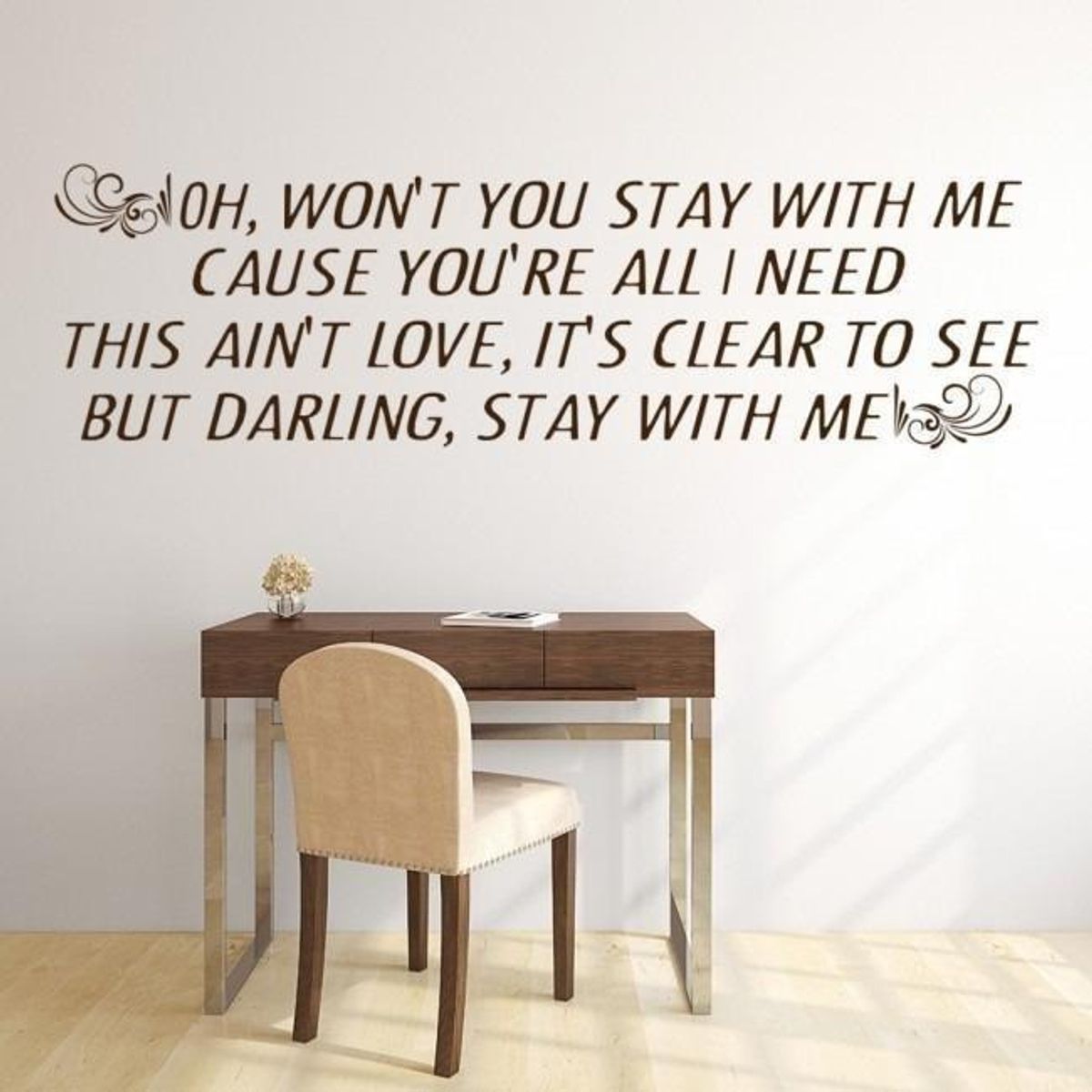 GENERICO - Decomural Stay With Me Sam Smith Song Lyrics WS-34101