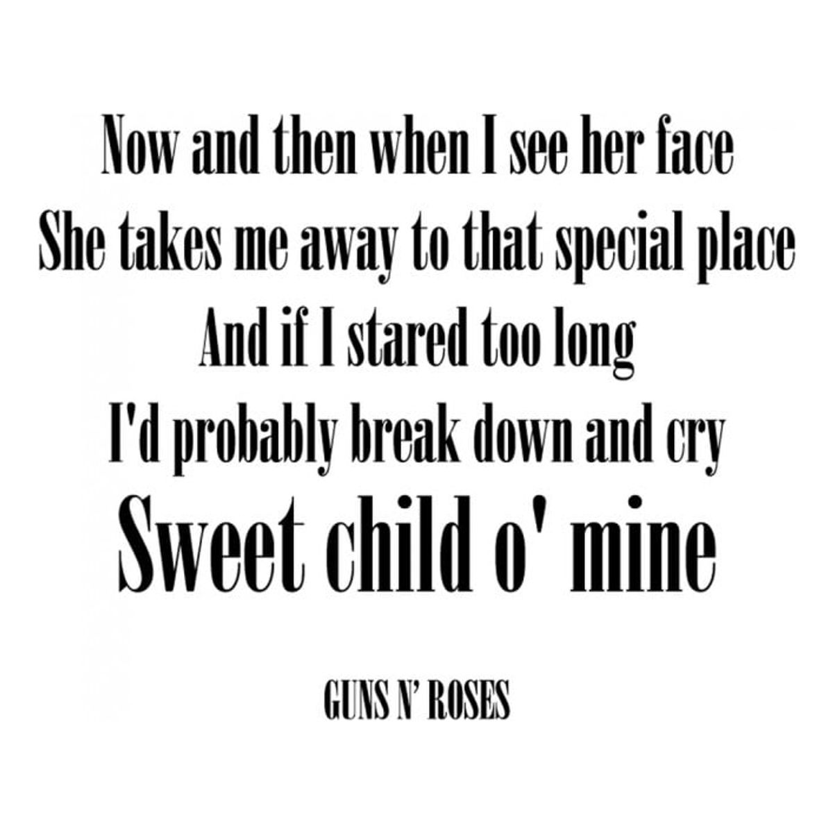 GENERICO - Decomural Guns N Roses Sweet Child O Mine WS-34102