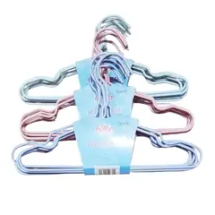 GENERICO - Pack 10 Colgadores de Alambre para Ropa de Niños Gms