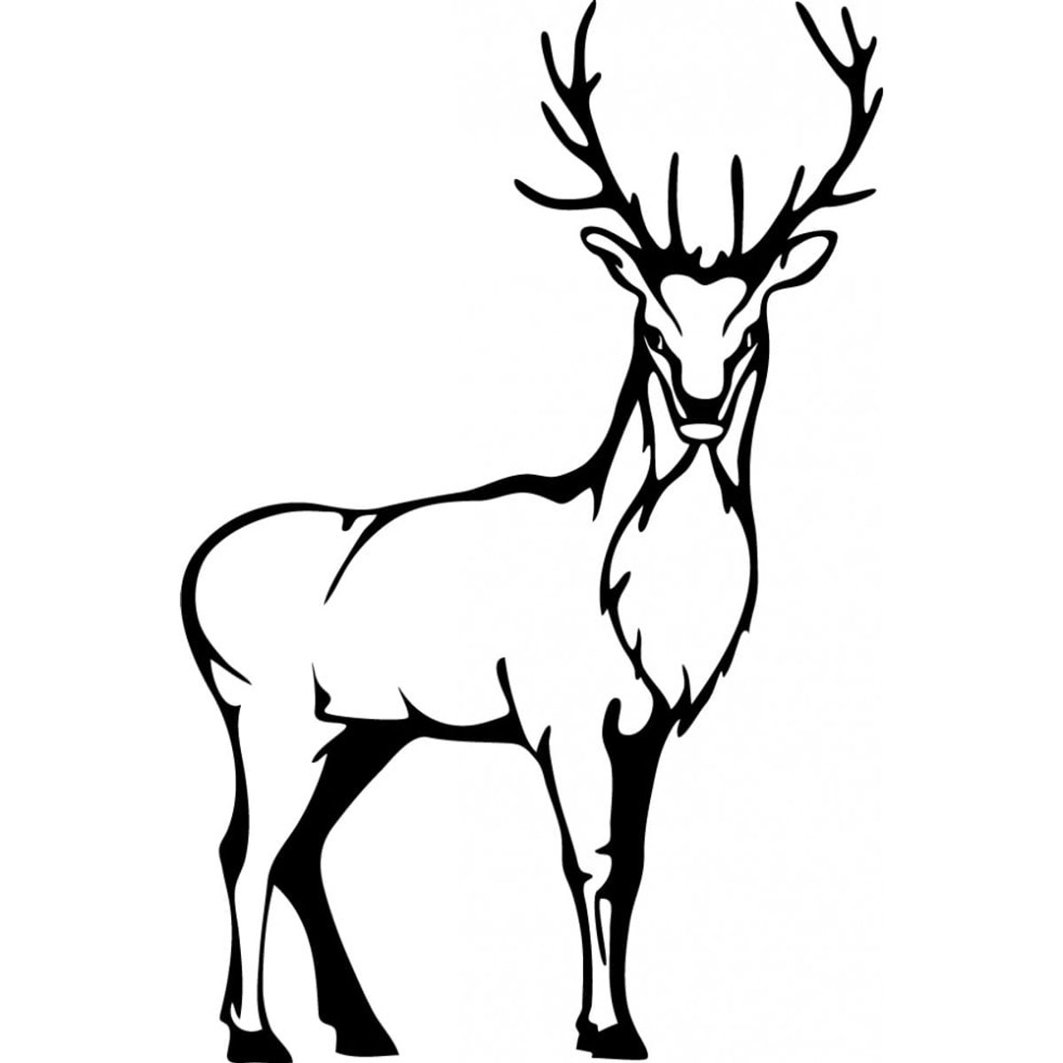 GENERICO - Decomural Standing Stag Woodland Animals WS-18644
