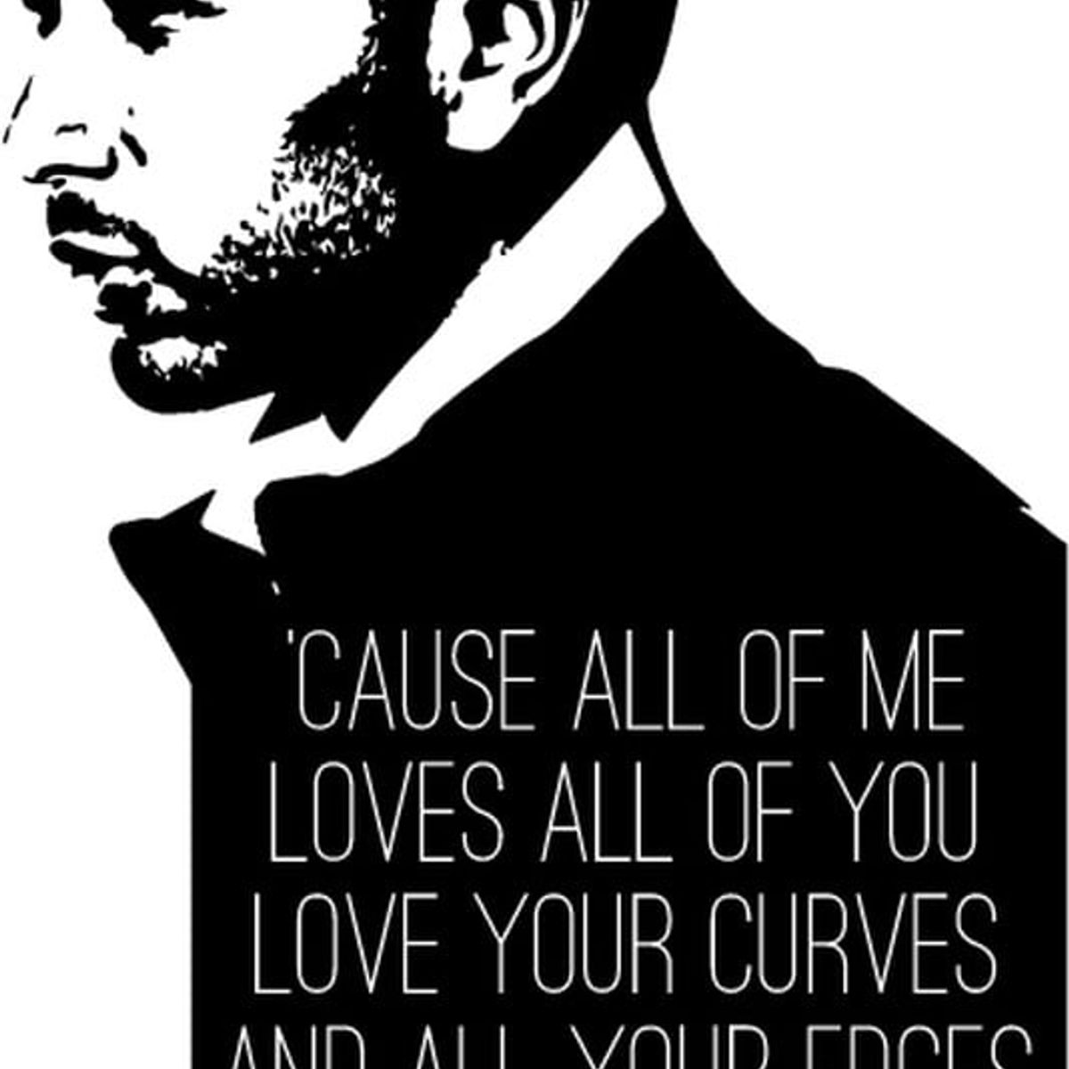 GENERICO - Decomural John Legend All Of Me Song Lyrics WS-34106