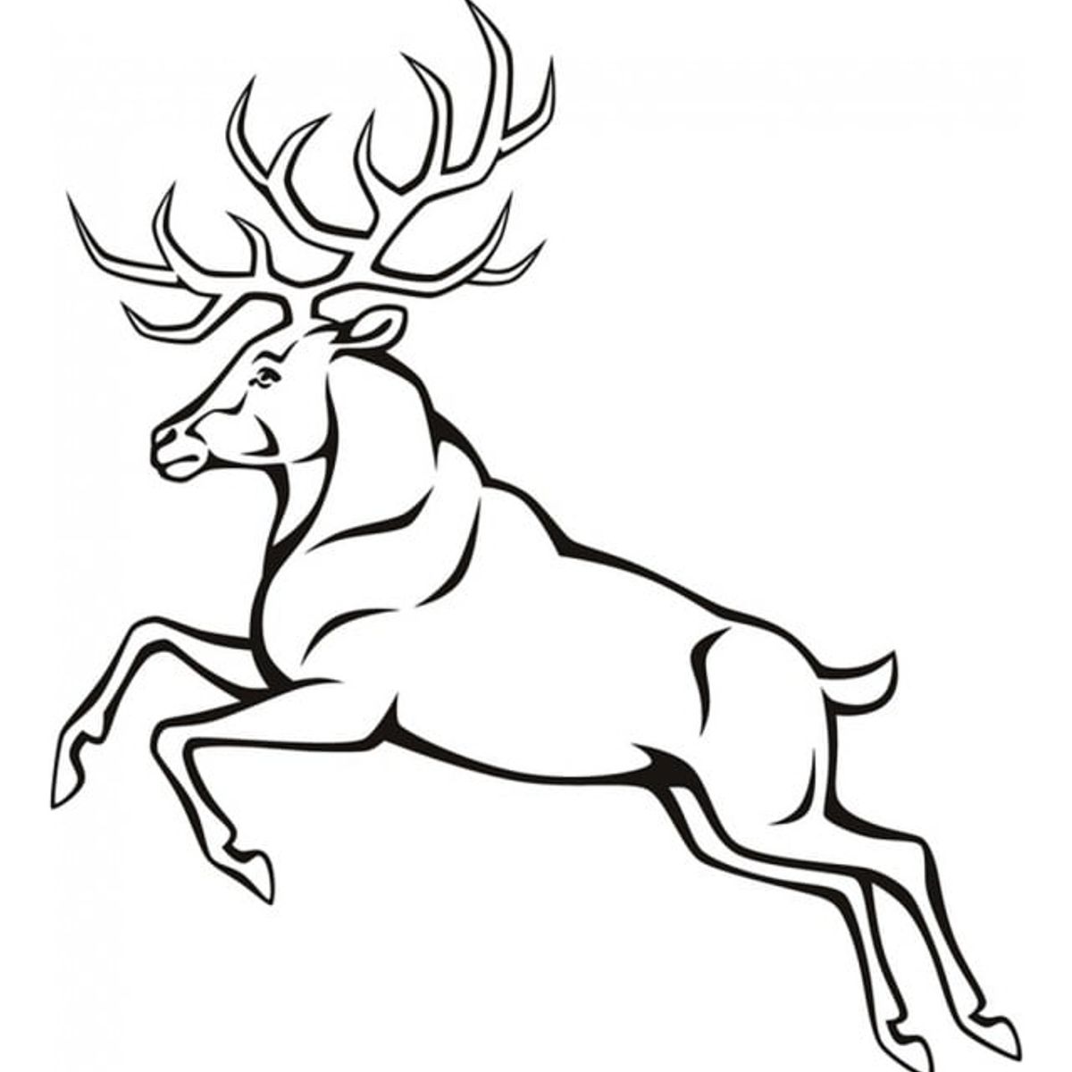 GENERICO - Decomural Jumping Stag Deer Woodland Animals WS-18645