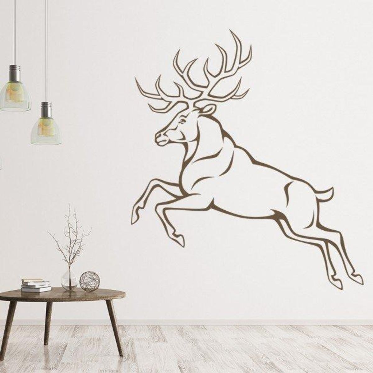 GENERICO - Decomural Jumping Stag Deer Woodland Animals WS-18645
