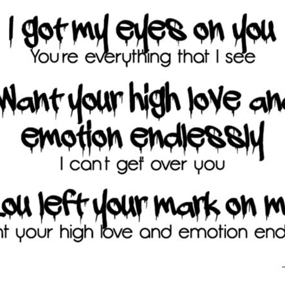 GENERICO - Decomural Good Girl Drake Song Lyrics WS-34108