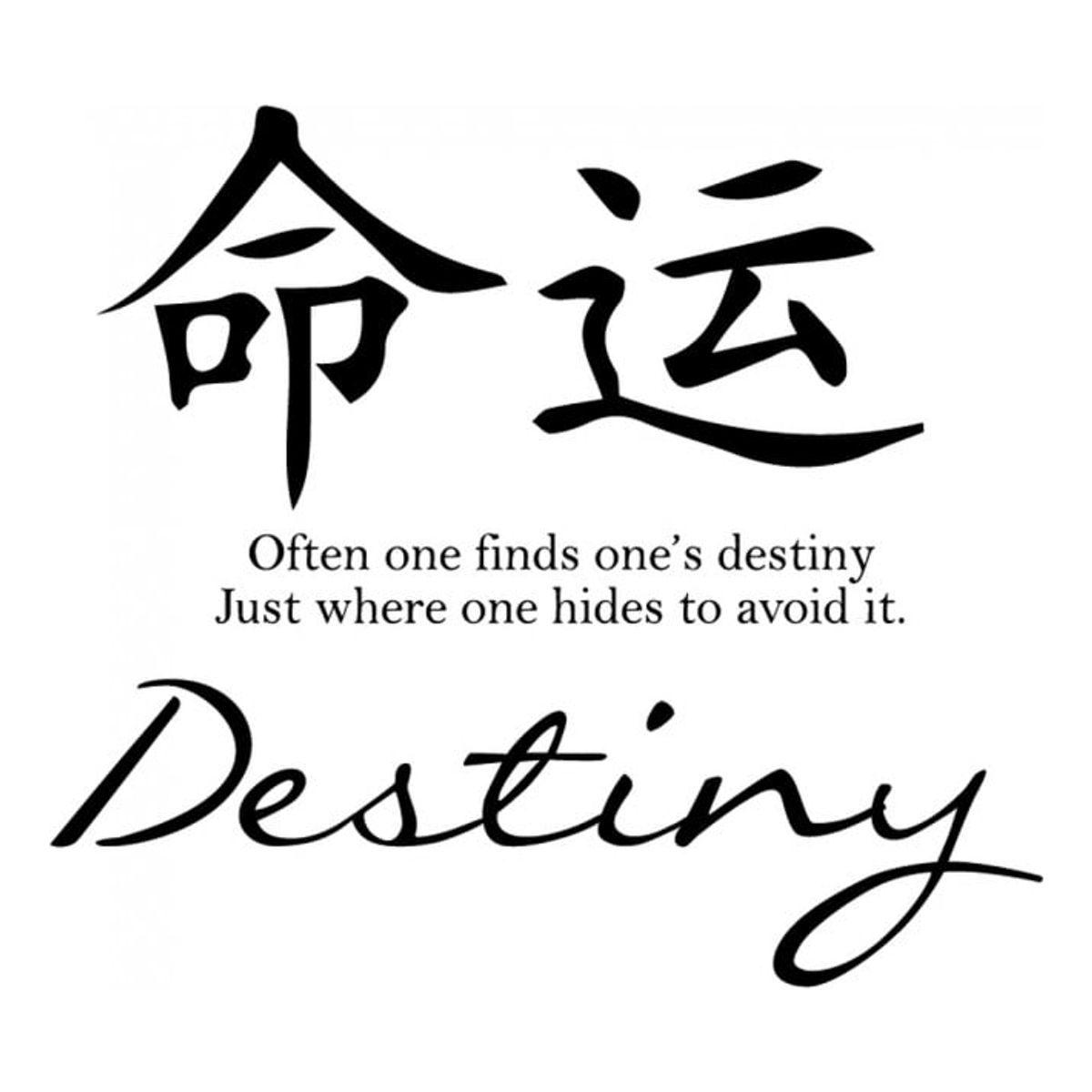 GENERICO - Decomural Destiny Chinese Symbol WS-34116