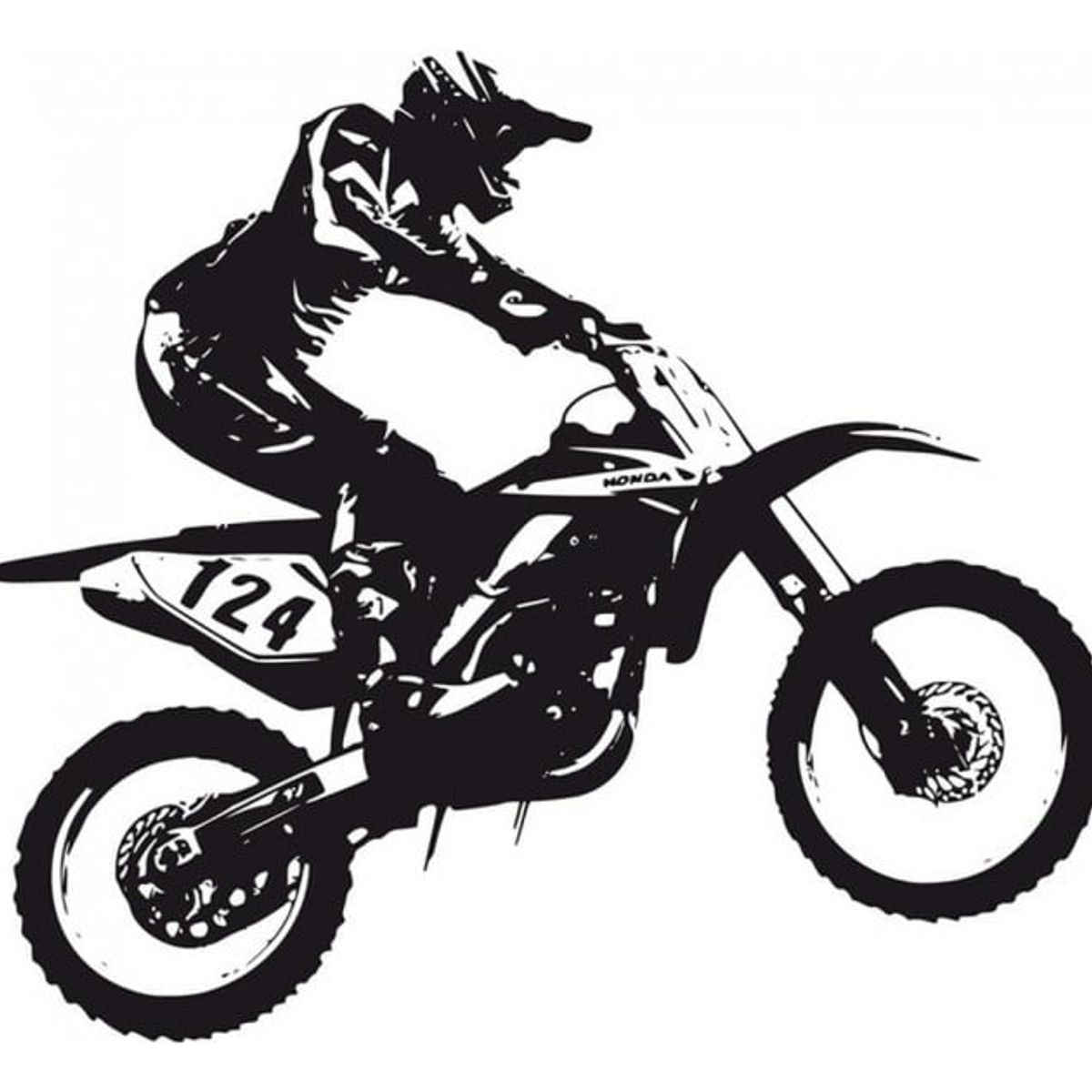 GENERICO - Decomural Dirt Bike Trick Motocross Motorbike WS-18655