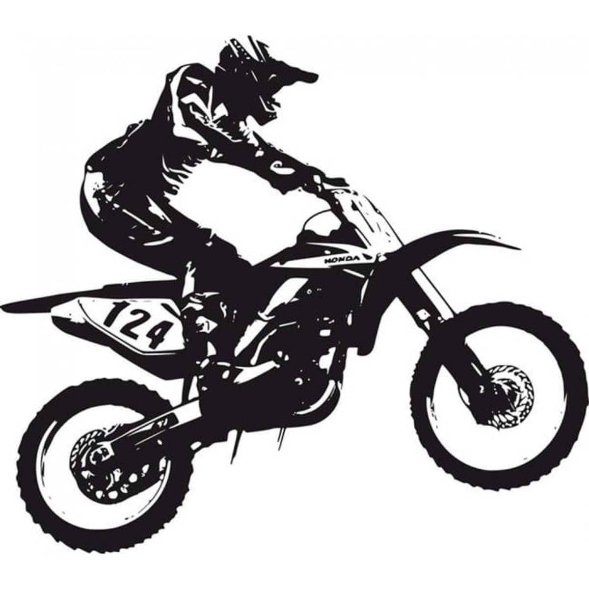 GENERICO - Decomural Dirt Bike Trick Motocross Motorbike WS-18655