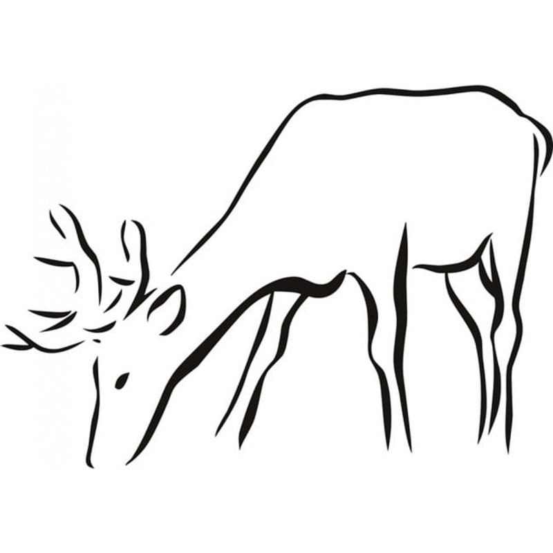 GENERICO - Decomural Reindeer Deer Christmas Animals WS-18659