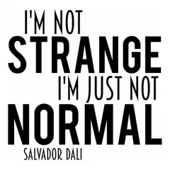 GENERICO - Decomural Im Just Not Normal Salvador Dali Life WS-44031