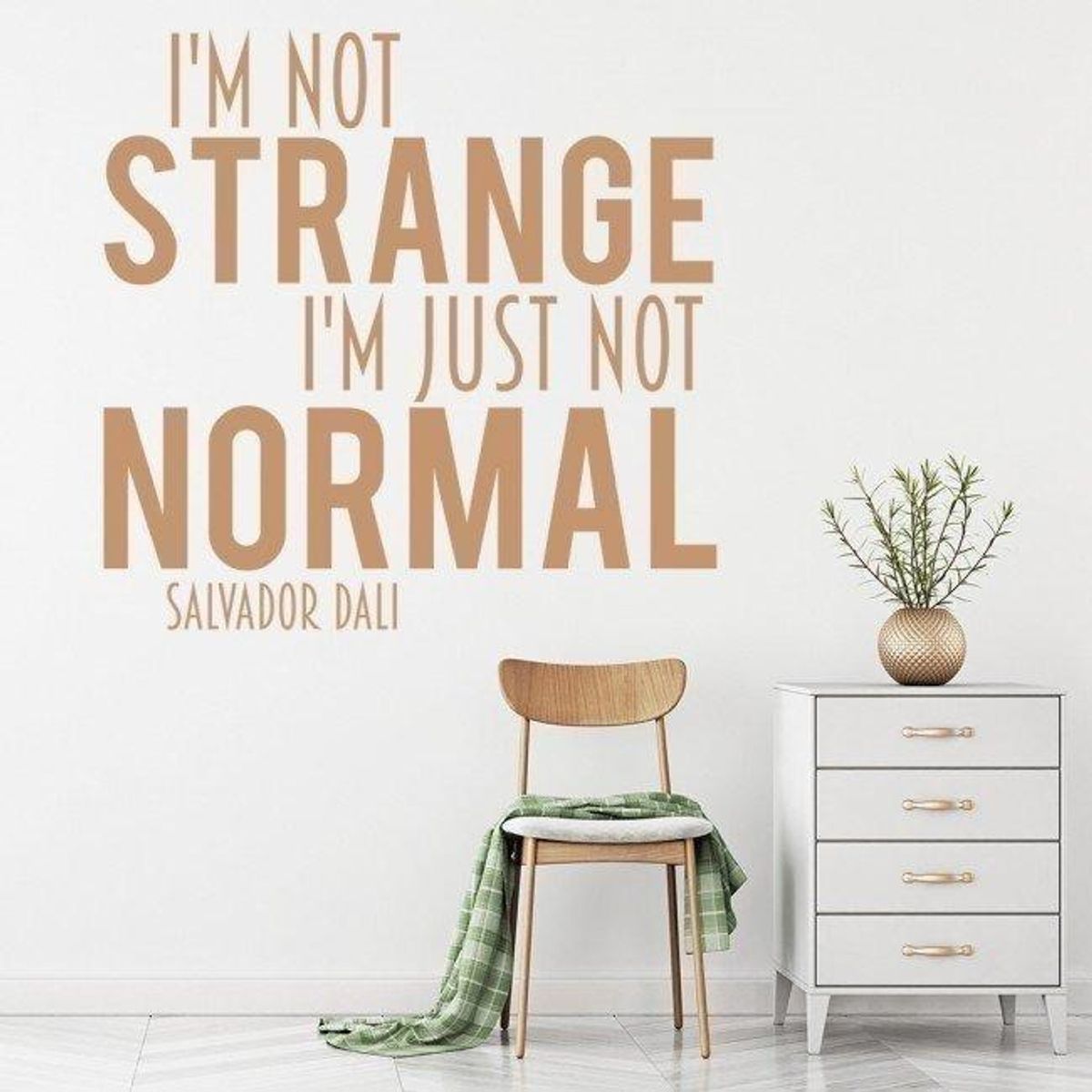 GENERICO - Decomural Im Just Not Normal Salvador Dali Life WS-44031