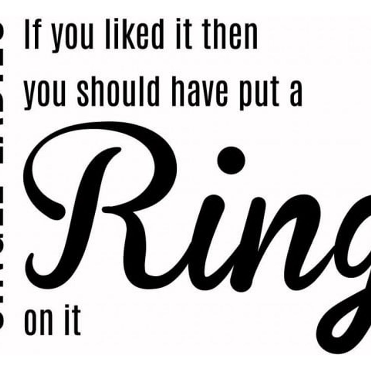 GENERICO - Decomural Single Ladies Beyonce Song Lyrics WS-44039