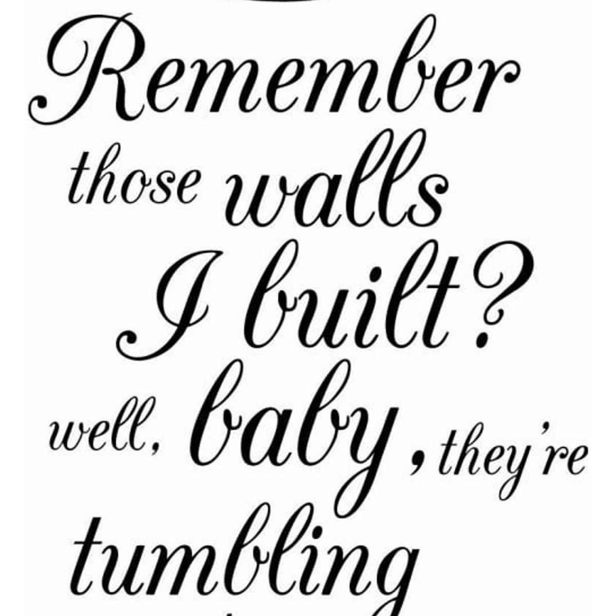 GENERICO - Decomural Remember Those Walls Beyonce Halo WS-44040
