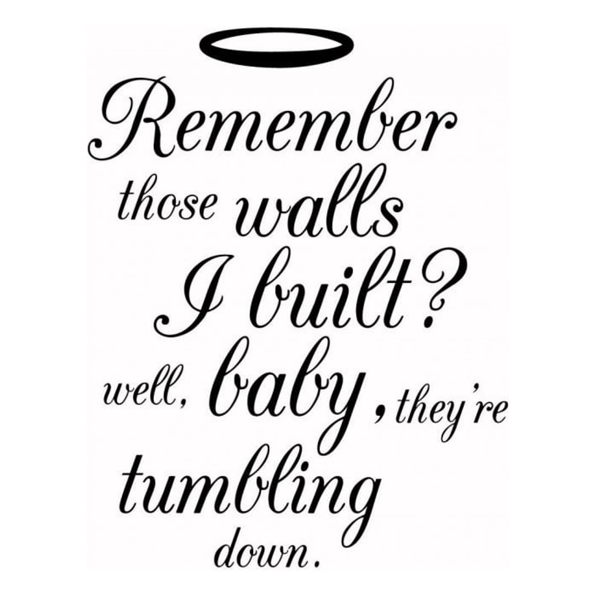 GENERICO - Decomural Remember Those Walls Beyonce Halo WS-44040