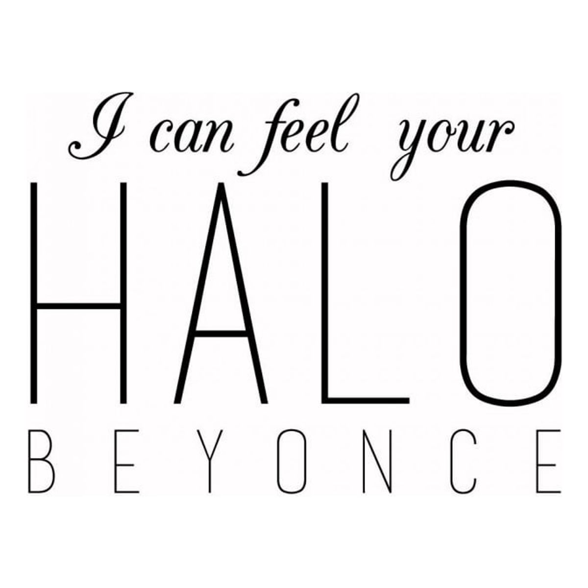 GENERICO - Decomural I Can Feel Your Halo Beyonce Song Lyrics WS-44042