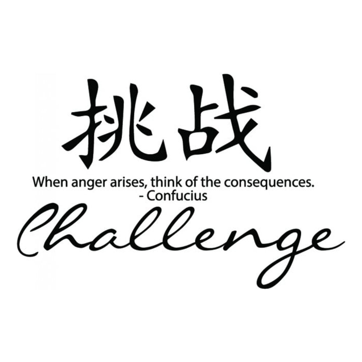 GENERICO - Decomural Challenge Chinese Symbol WS-34123