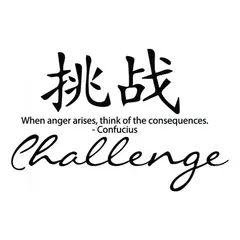 GENERICO - Decomural Challenge Chinese Symbol WS-34123