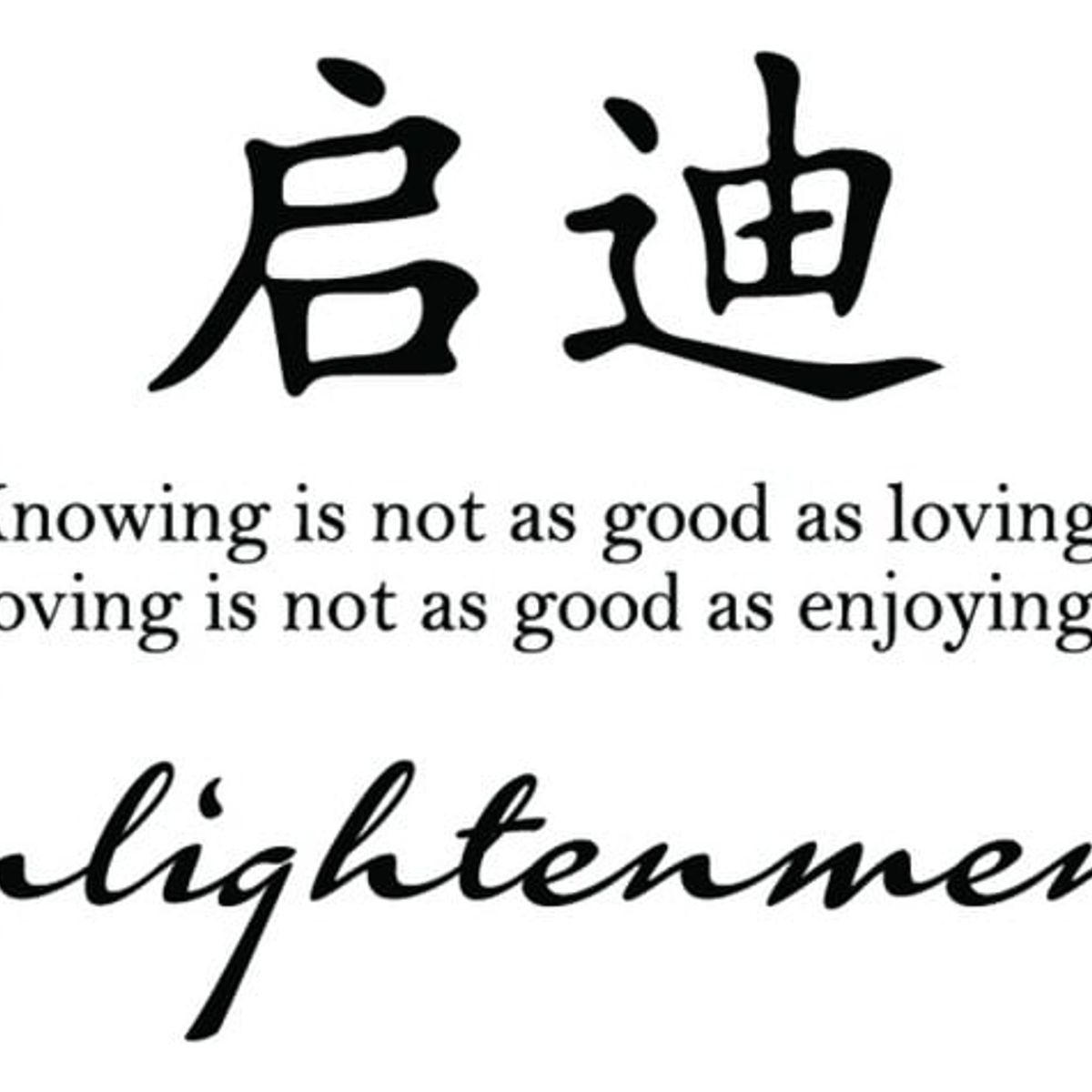 GENERICO - Decomural Enlightenment Chinese Symbol WS-34124