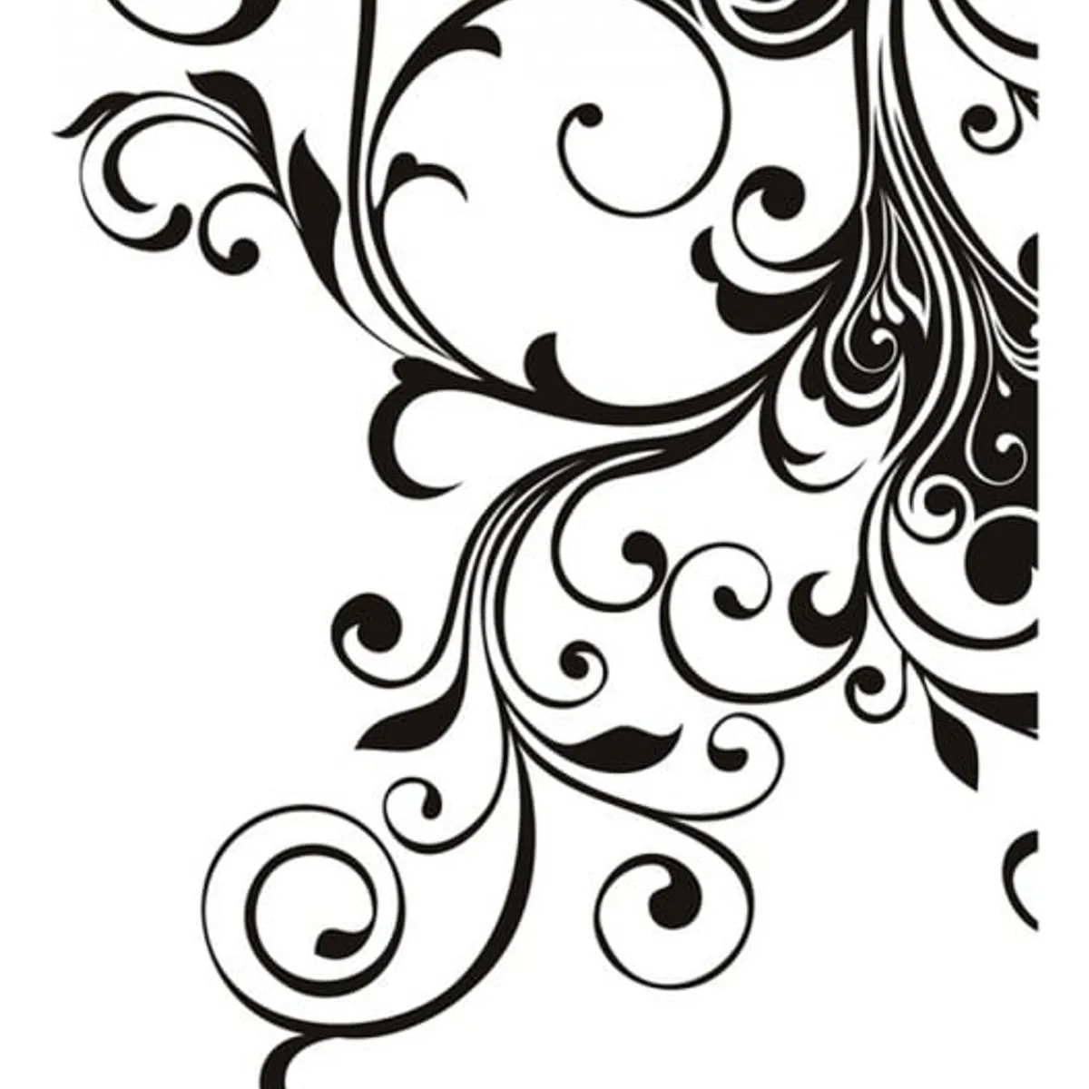GENERICO - Decomural Curls And Swirls Corner WS-18680