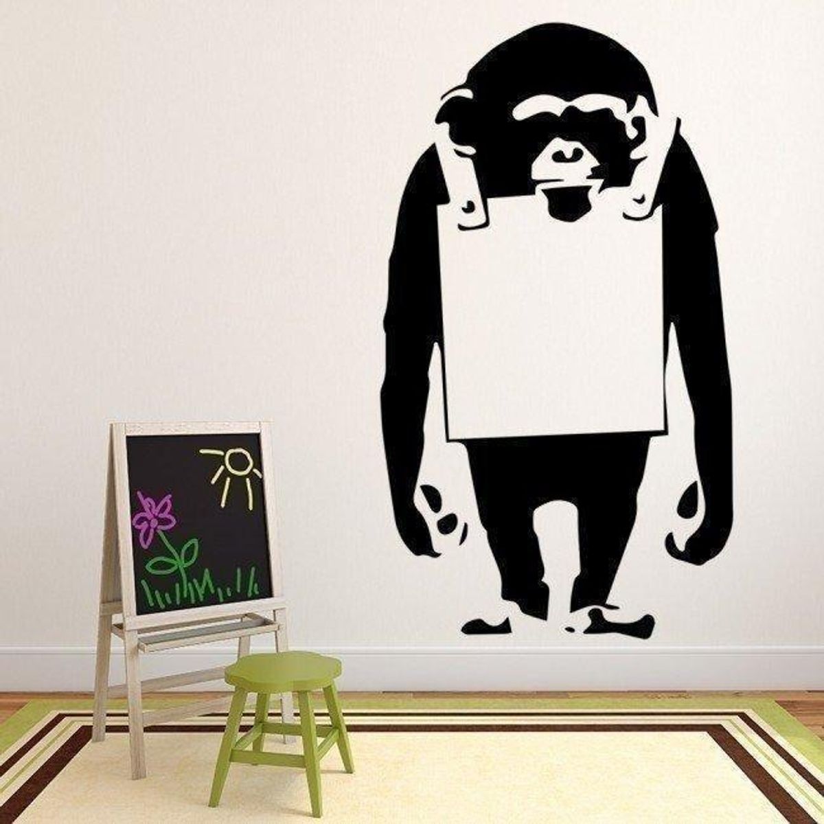 GENERICO - Decomural Monkey Banksy WS-32495