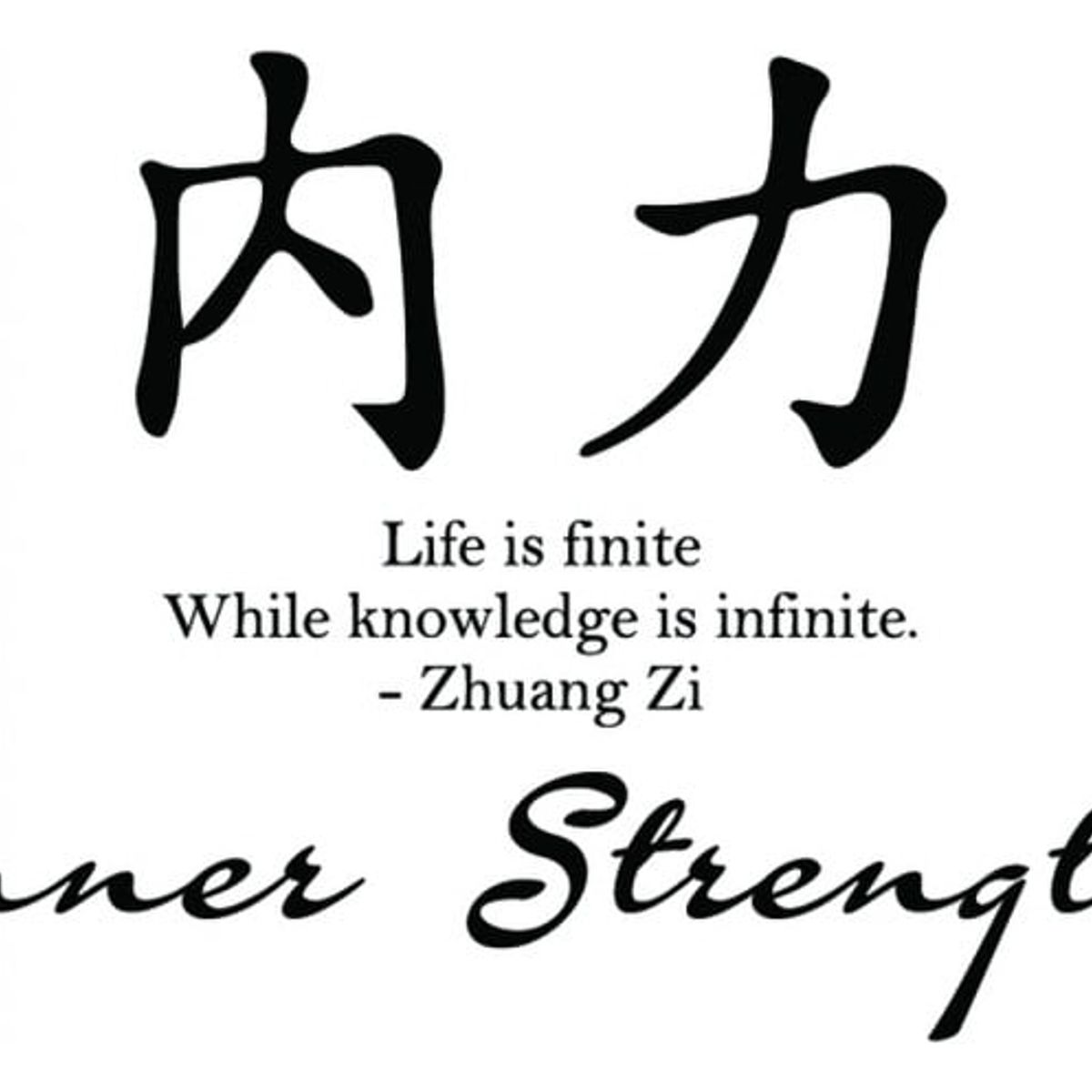 GENERICO - Decomural Inner Strength Chinese Symbol WS-34131