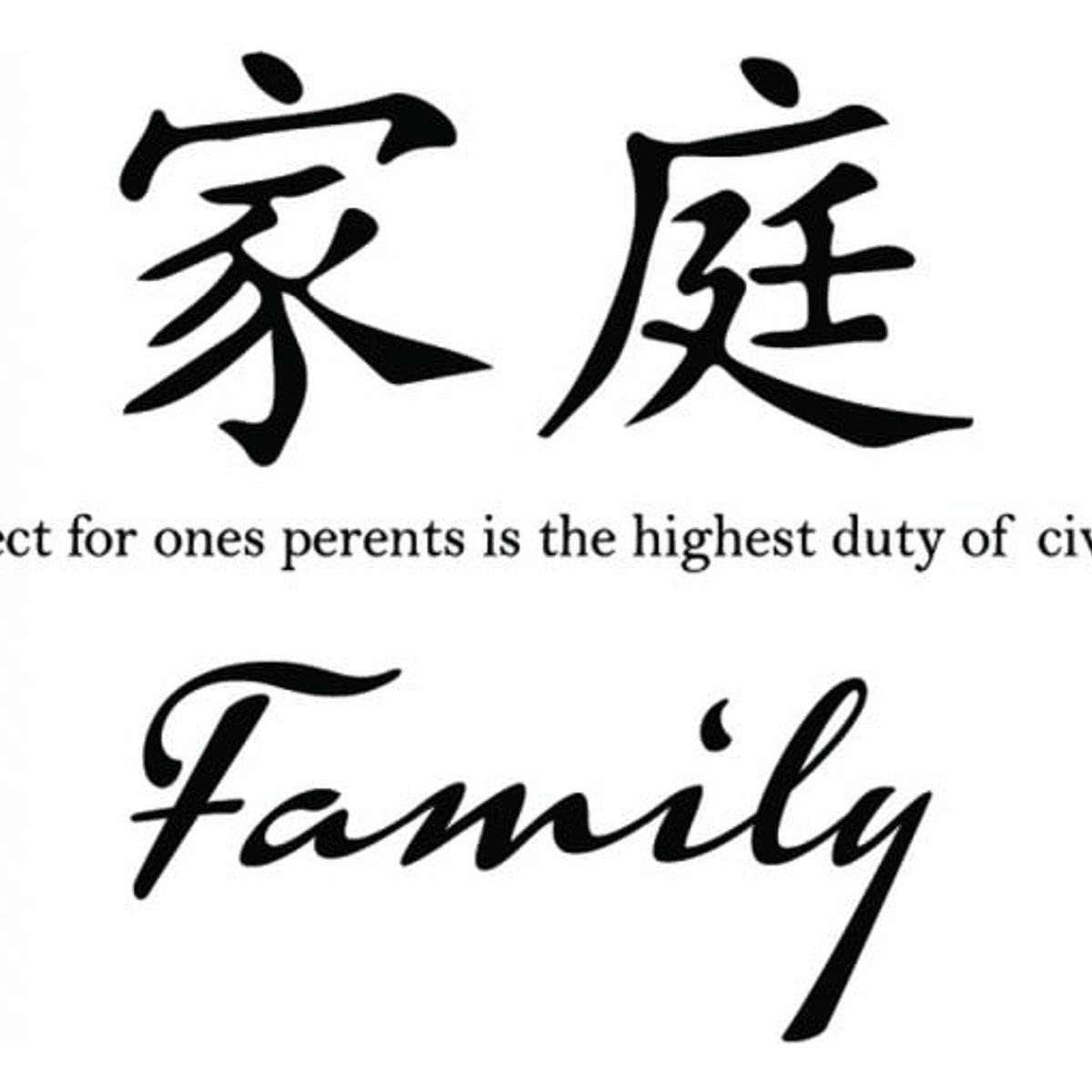 GENERICO - Decomural Family Chinese Symbol WS-34133