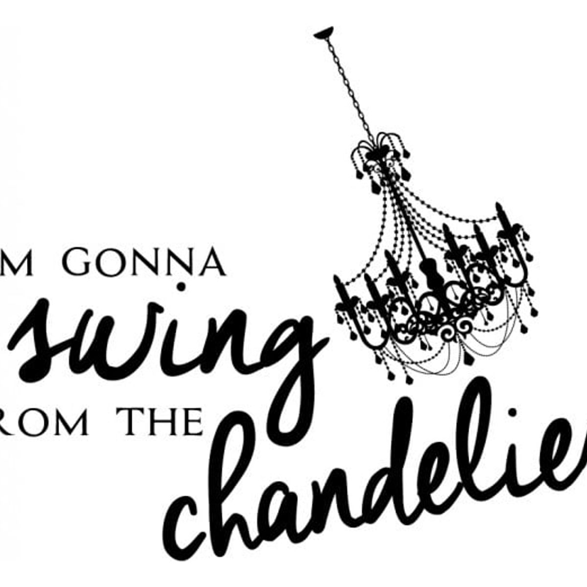 GENERICO - Decomural Swing From The Chandelier Lorde WS-44057