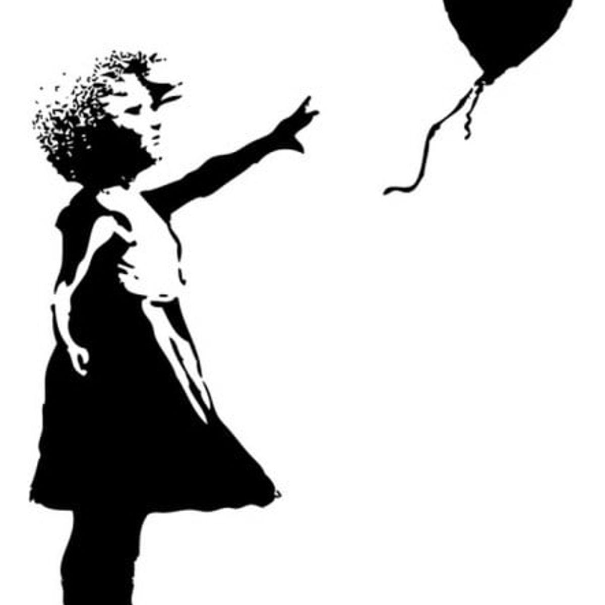 GENERICO - Decomural Balloon Heart Girl Banksy WS-32500