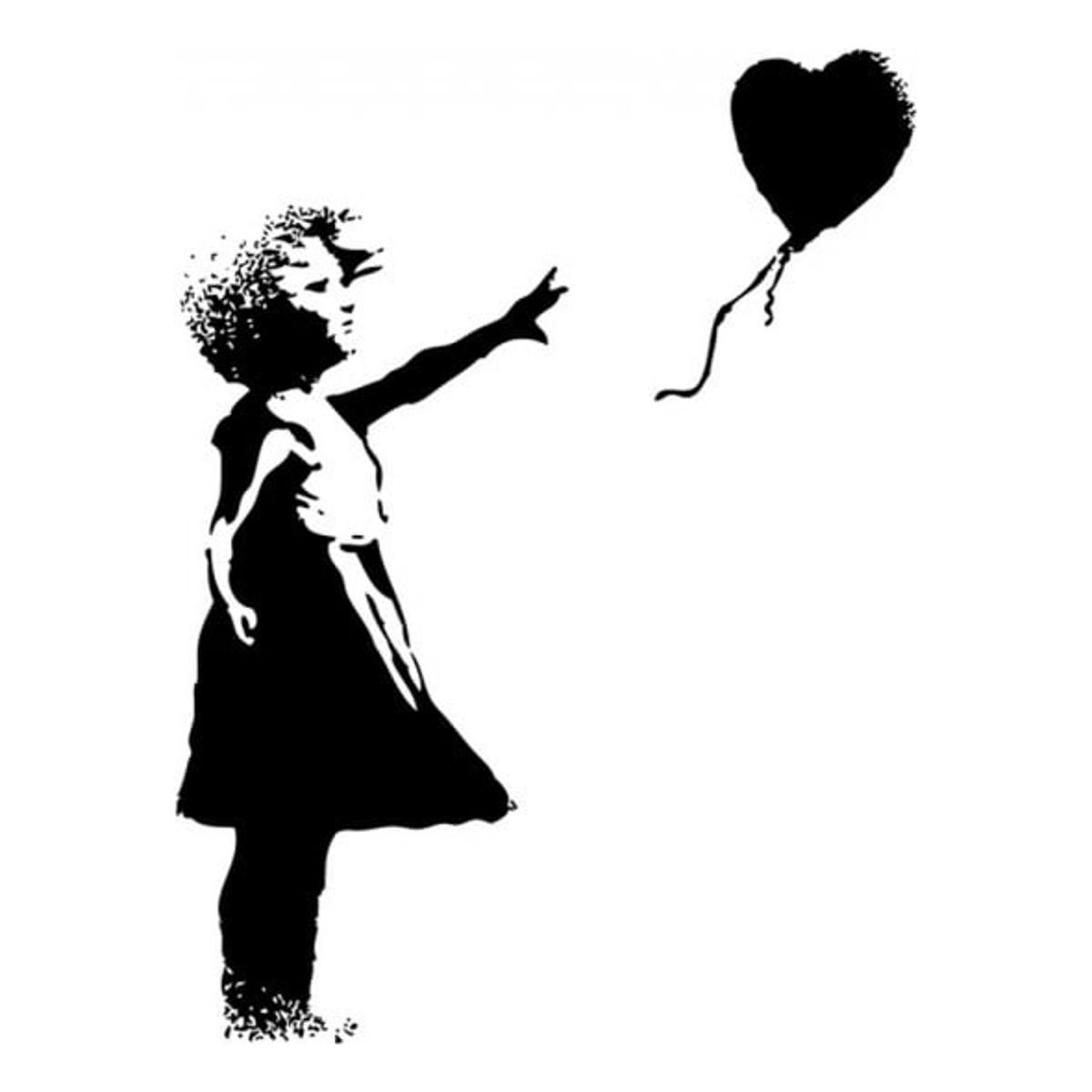 GENERICO - Decomural Balloon Heart Girl Banksy WS-32500