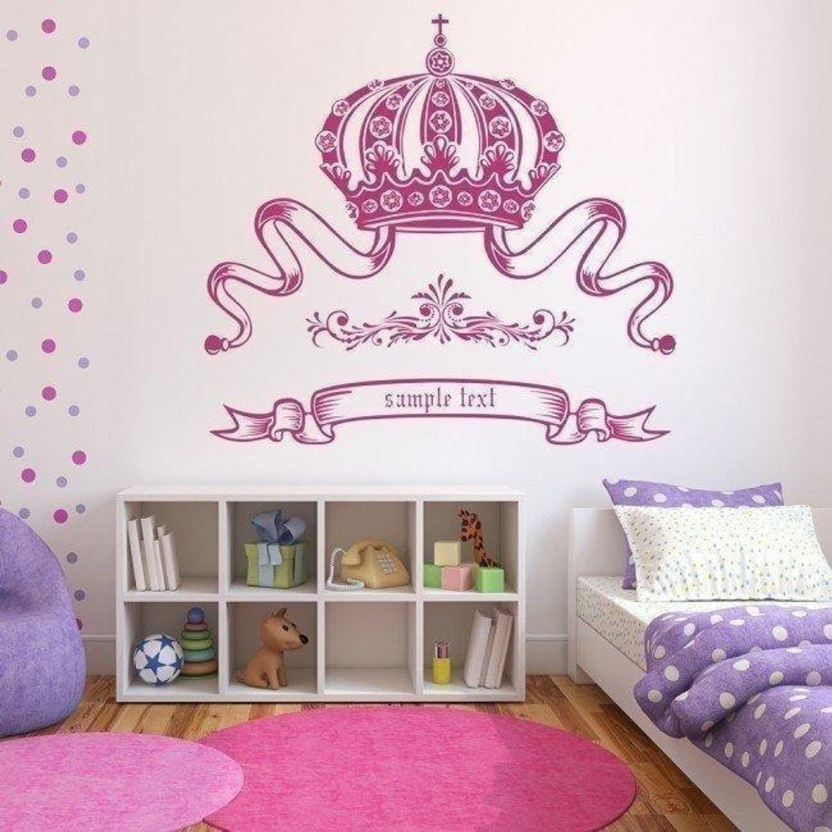 GENERICO - Decomural Personalised Name Princess Crown WS-18716