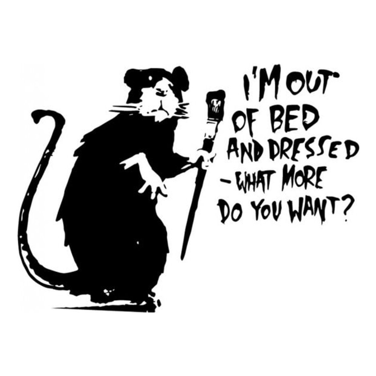 GENERICO - Decomural Lazy Rat Banksy WS-32501