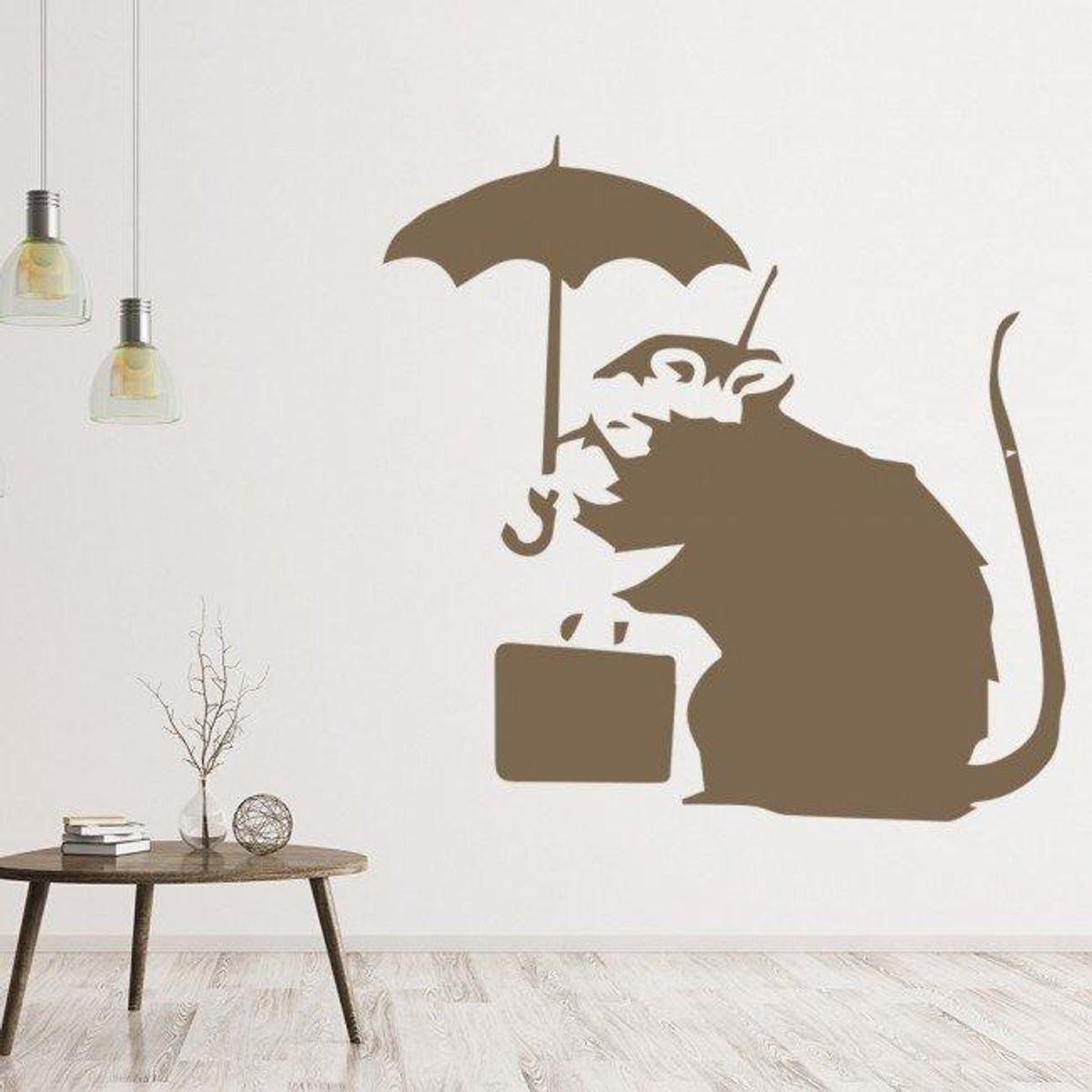 GENERICO - Decomural Rat Umbrella Banksy Graffiti Street WS-32502