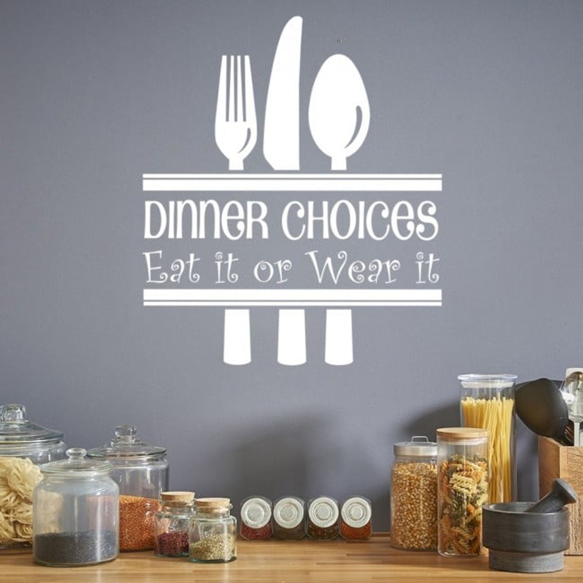 GENERICO - Decomural Dinner Choices Funny Kitchen WS-32512