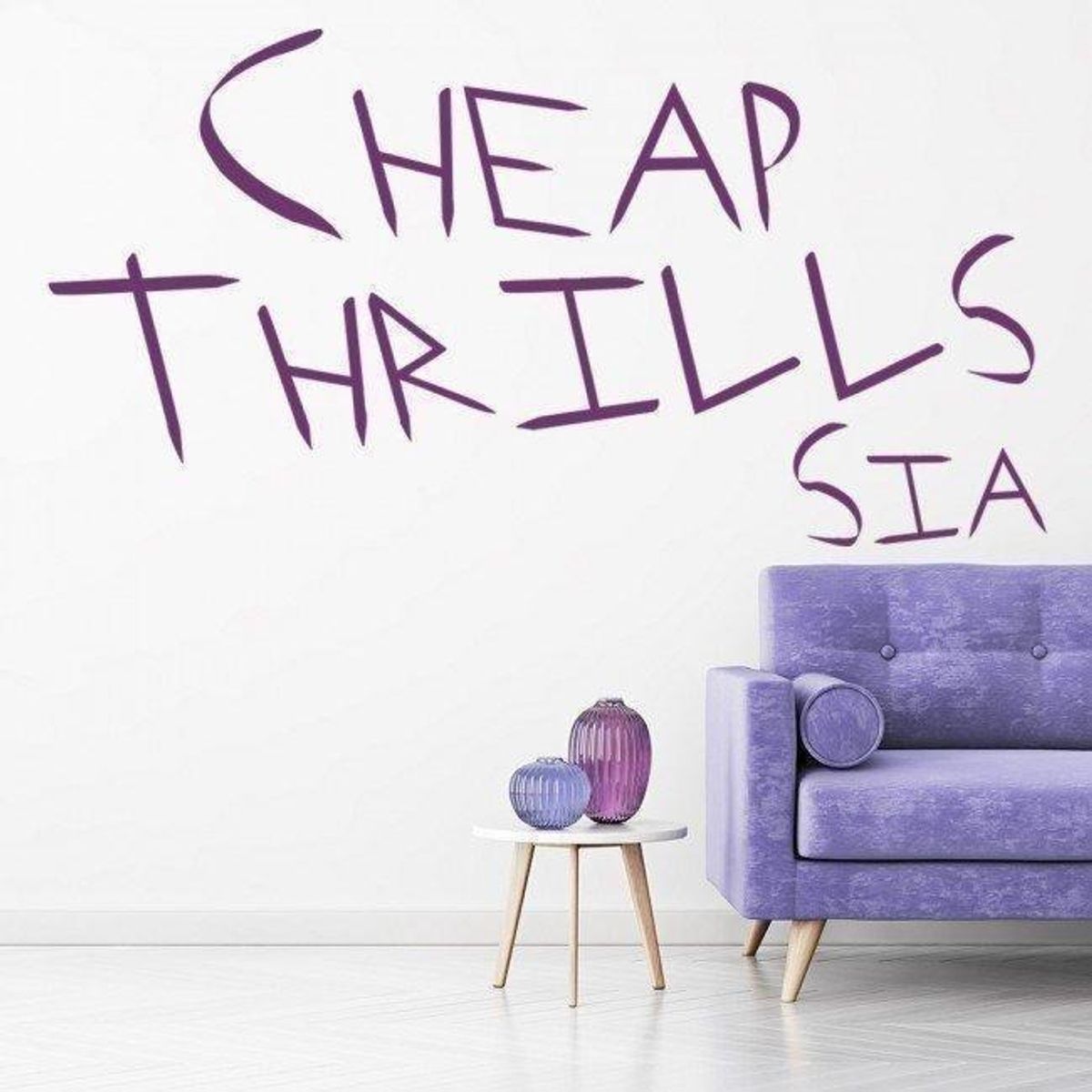 GENERICO - Decomural Cheap Thrills Sia Song Lyrics WS-44060