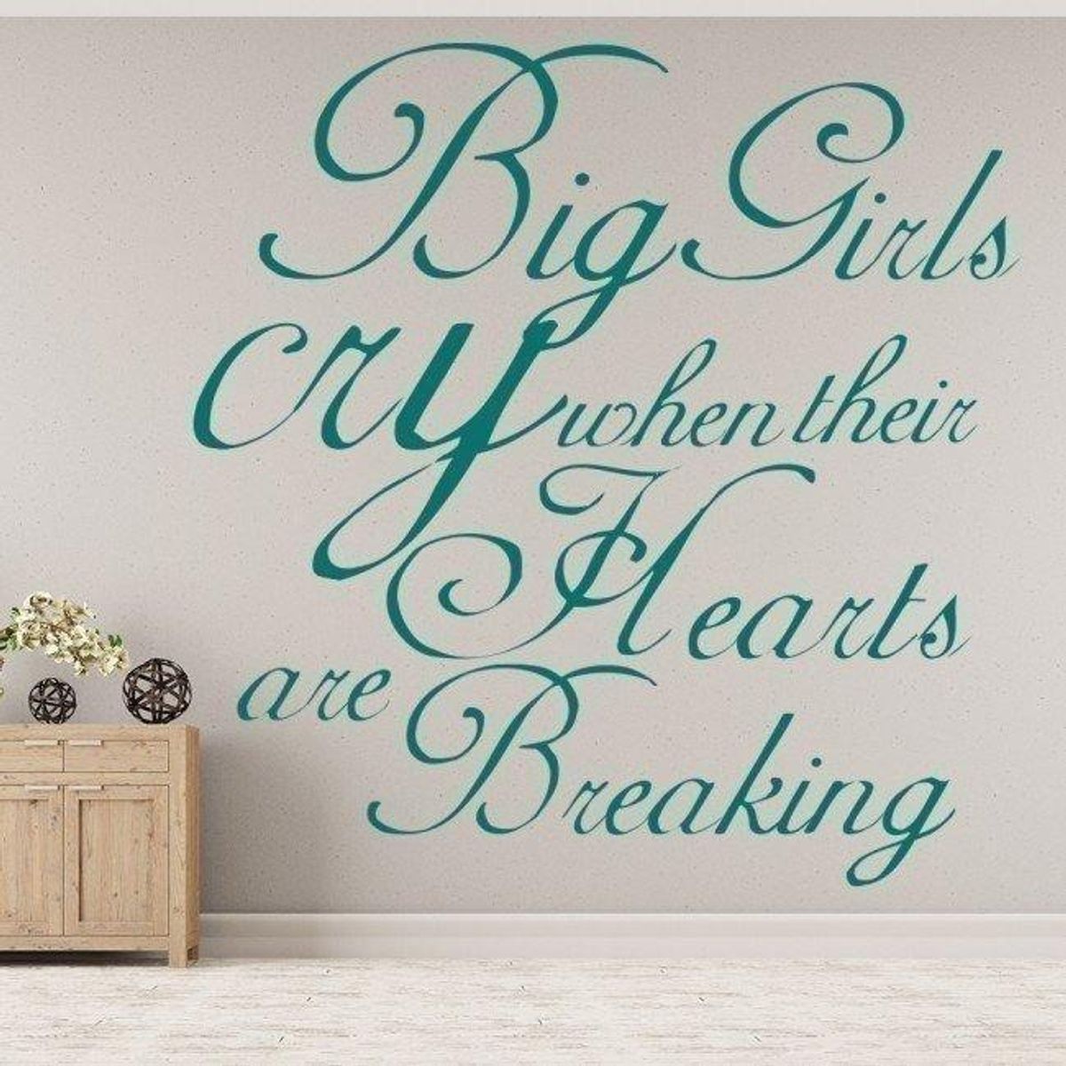 GENERICO - Decomural Big Girls Cry Sia Song Lyrics WS-44061