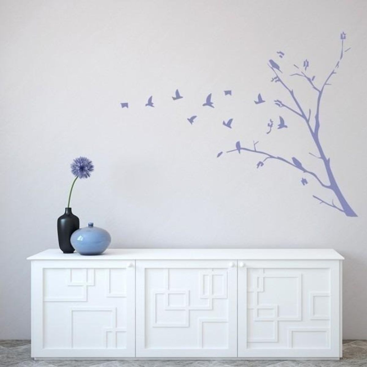 GENERICO - Decomural Flying Birds Branch Trees WS-32523